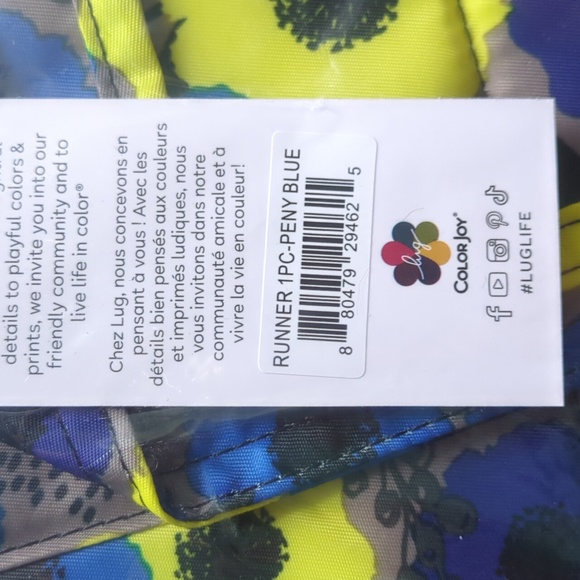 Lug Runner, PEONY Blue - Picture 2 of 5